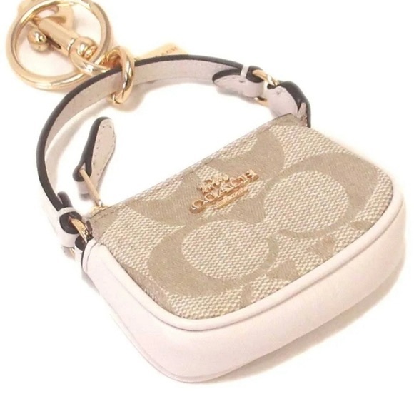 Coach Mini Nolita Bag Charm In Signature Canvas NWOT - Picture 3 of 7